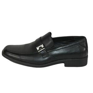 Perry Ellis Men's 11.5 Portfolio Kentley Slip On Loafers Black Dress Shoes